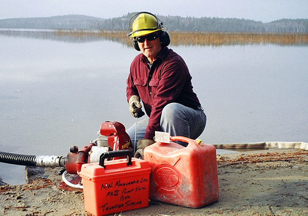 Murray Macquarrie with Water Pump